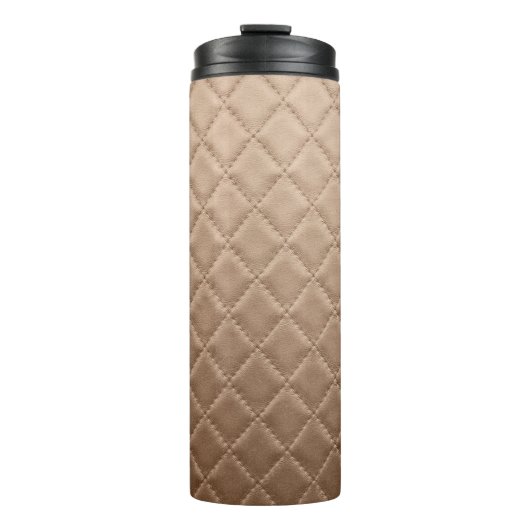 Lederen, kunstleder, patroon, abstract, dierlijk; thermosbeker (Voorkant)