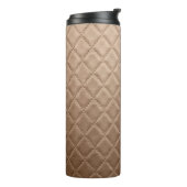 Lederen, kunstleder, patroon, abstract, dierlijk; thermosbeker (Gedraaid links)