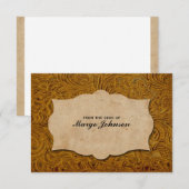 lederen lederen look, persoonlijke kaart (Voorkant / Achterkant)