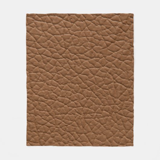 Lederen lichte bruine tinten grote textuur. abs fleece deken (Voorkant)
