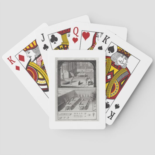 Lederen looien uit de "Encyclopedie" door Denis Speelkaarten (Achterkant)