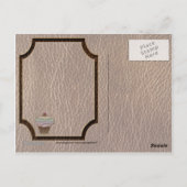 Lederen-look-bakken Briefkaart (Achterkant)