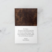 Lederen look bruin/wit Executive Bedankt Custom (Binnen)