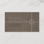 Lederen look crosshairs engineer Visitekaartje (Achterkant)