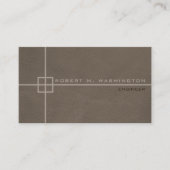 Lederen look crosshairs engineer Visitekaartje (Voorkant)