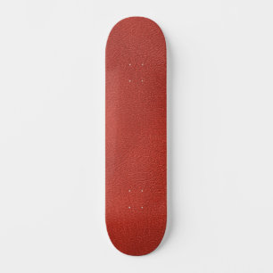 Lederen look Elegant Rood Bruin Sjabloon Persoonlijk Skateboard