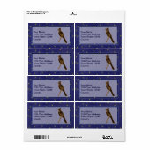 Lederen look inheemse Amerikaanse dierenriem spech Etiket (Full Sheet)