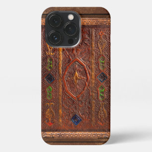 Lederen look iPhone 13 Pro Slim Fit Hoesje, glanze iPhone 13 Pro Hoesje