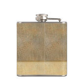 Lederen look  stijlvolle oude auto gepersonaliseer heupfles (Achterkant)