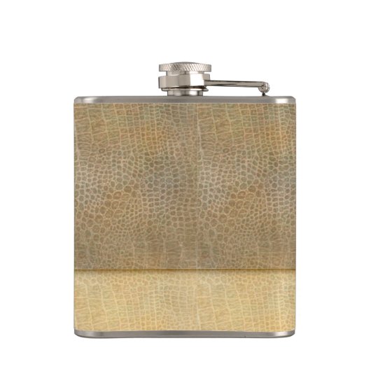 Lederen look  stijlvolle oude auto gepersonaliseer heupfles (Achterkant)