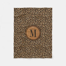 Lederen luipaard  Modern Boho Chic Monogram