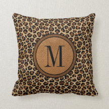 Lederen luipaard  Modern Boho Chic Monogram