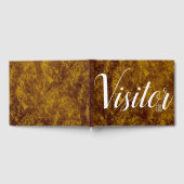 Lederen marmeren look faux | Visitor Log manuel Gastenboek (Volledig)