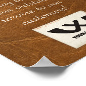 Lederen medewerker van de maandelijkse foto-weerga poster (Hoek)