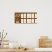 Lederen medewerker van de maandelijkse foto-weerga poster (Keuken)