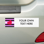 LEDEREN MEISJE PRIDE BUMPERSTICKER (Op auto)