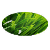 Lederen met achtergrondverlichting in de tuin snijplank (Hoek)