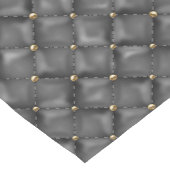 Lederen met glanzende structuur met gouden parels medium tafelloper (Hoek)