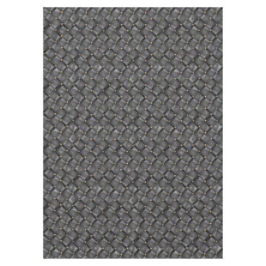 Lederen met glanzende structuur met gouden parels tafelkleed (Voorkant)