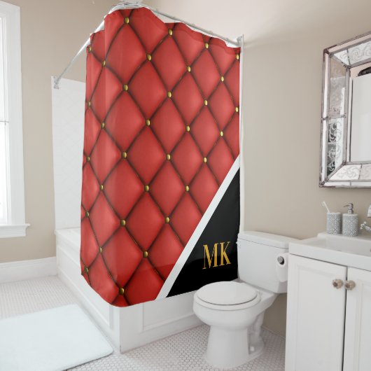  lederen monogram douchegordijn (In situ)