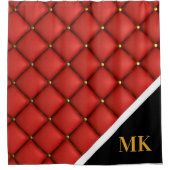  lederen monogram douchegordijn (Voorkant)