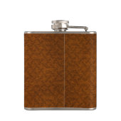  lederen monogram heupfles (Achterkant)