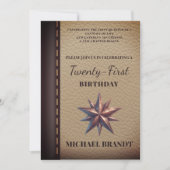  lederen nieuwe hoofdstukverjaardagsuitnodiging kaart (Voorkant)