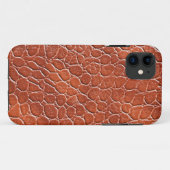 Lederen patroon Case-Mate iPhone case (Achterkant (horizontaal))