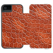 Lederen patroon incipio iPhone portemonnee hoesje (Agenda Open)