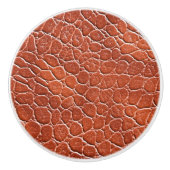 Lederen patroon keramische knop (Voorkant)