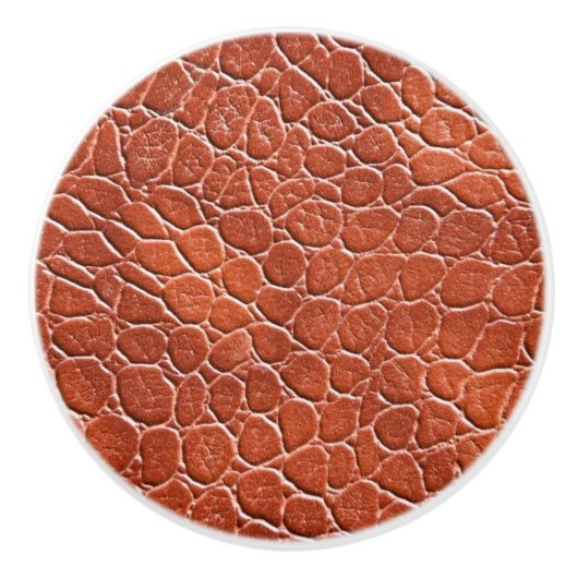 Lederen patroon keramische knop (Voorkant)