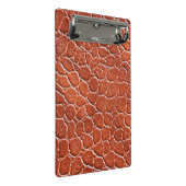 Lederen patroon mini klembord (Schuin)