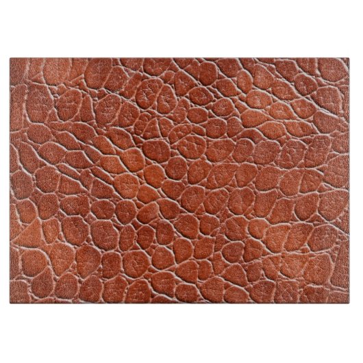 Lederen patroon snijplank (Voorkant)