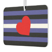 Lederen Pride Flag en hart Luchtverfrisser (Links)