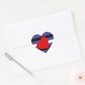 Lederen Pride Flag en hart Sticker (Envelop)