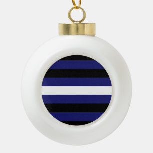 LEDEREN PRIDE GESTREEPT HORIZONTAAL - 2014 PRIDE.p Keramische Bal Ornament