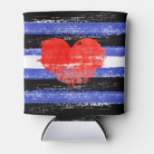 Lederen Pride Paint Blikjeskoeler (Voorkant)