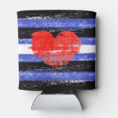 Lederen Pride Paint Blikjeskoeler (Achterkant)