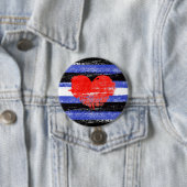 Lederen Pride Paint Ronde Button 7,6 Cm (In situ)