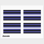 Lederen Pride Stripes Rechthoekige Sticker (Vel)