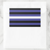 Lederen Pride Stripes Rechthoekige Sticker (Tas)