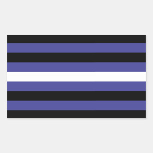 Lederen Pride Stripes Rechthoekige Sticker