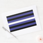 Lederen Pride Stripes Rechthoekige Sticker (Envelop)