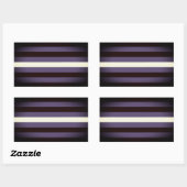 Lederen Pride Stripes Rechthoekige Sticker (Vel)
