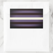 Lederen Pride Stripes Rechthoekige Sticker (Tas)