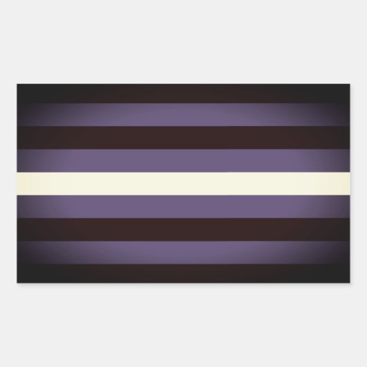 Lederen Pride Stripes Rechthoekige Sticker (Voorkant)