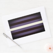 Lederen Pride Stripes Rechthoekige Sticker (Envelop)