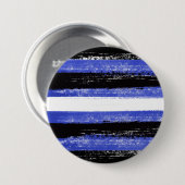 Lederen Pride verfstrepen Ronde Button 7,6 Cm (Voorkant /achterkant)