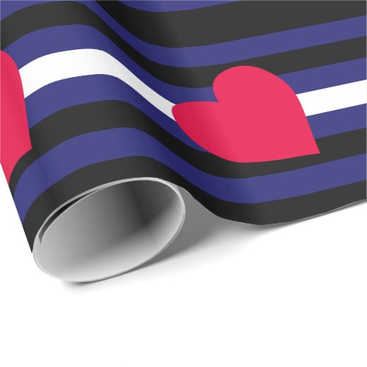 LEDEREN PRIDE VLAG STREPEN ONTWERP - 2014 PRIDE.pn Cadeaupapier (Rol Hoek)