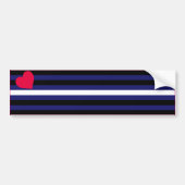 LEDEREN PRIDEFLAG BAR BUMPERSTICKER (Voorkant)